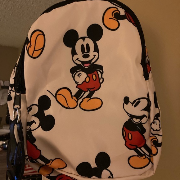 Disney Other - Mickey Mouse Disney Mini Back Pack with Disney Luggage Tag Mickey Mouse Bag
